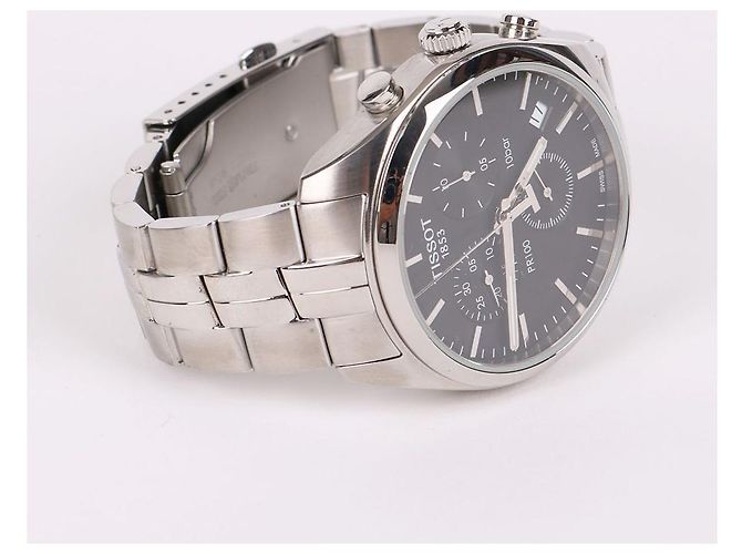 Tissot Orologio Chrono da Uomo in Acciaio con Quadrante Nero Multicolore - vista 6