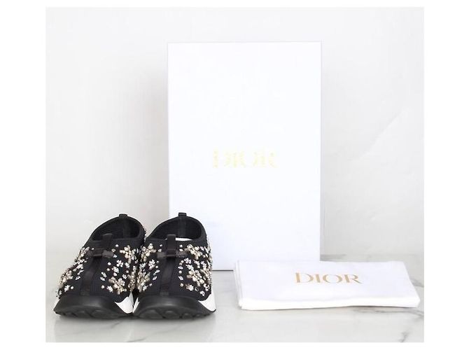 Dior Fusion Perlenstrick-Sneaker Schwarz - Ansicht 2