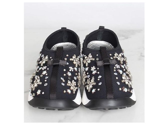 Dior Fusion Perlenstrick-Sneaker Schwarz - Ansicht 5