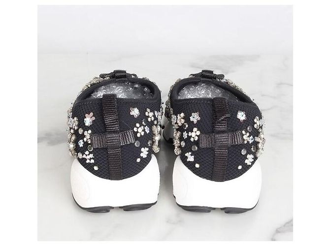 Dior Fusion Perlenstrick-Sneaker Schwarz - Ansicht 6