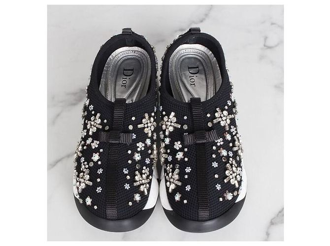 Dior Fusion Perlenstrick-Sneaker Schwarz - Ansicht 7