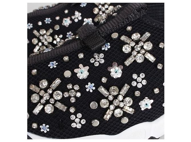 Dior Fusion Perlenstrick-Sneaker Schwarz - Ansicht 8