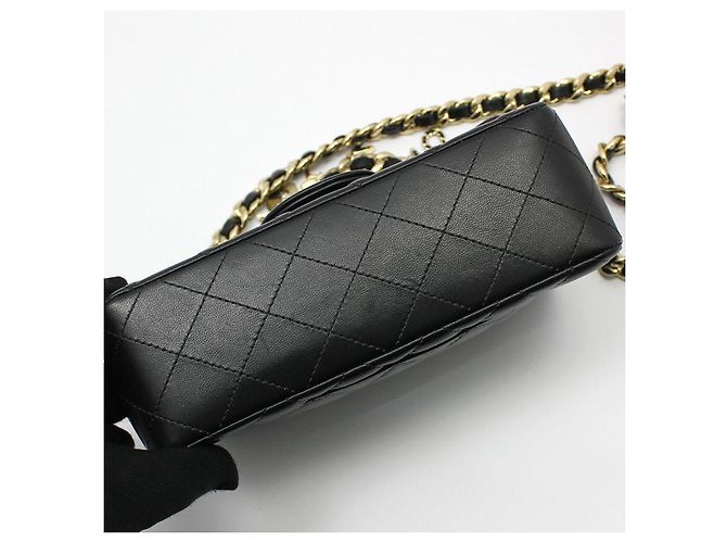 Chanel Black Lambskin Gold Classic New Mini Charms Decoration Chain Crossbody Bag - view 6