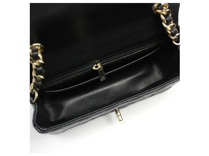 Chanel Black Lambskin Gold Classic New Mini Charms Decoration Chain Crossbody Bag - view 9