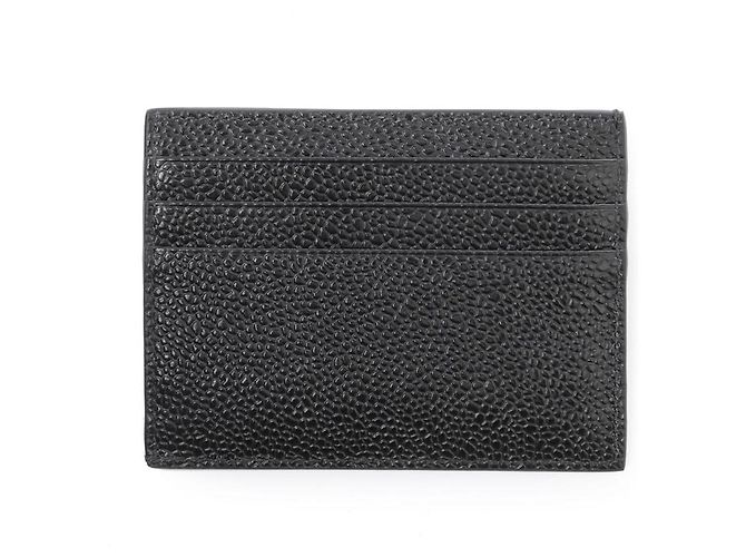 Thom Browne Card Holder Pebble Grain Black - view 12