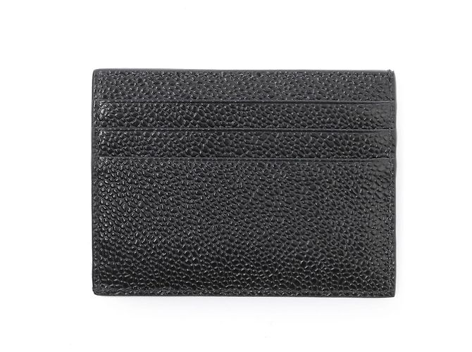 Thom Browne Card Holder Pebble Grain Black - view 4
