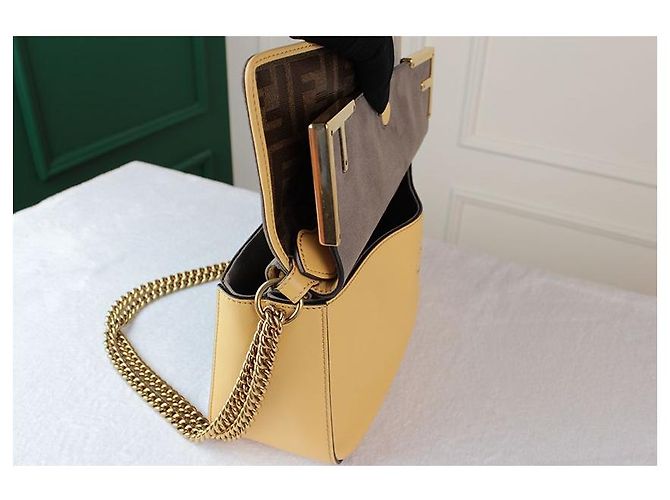 Fendi Borsa a tracolla tote doppia Bianco - vista 21
