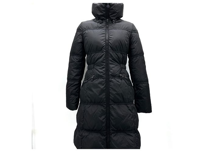 Moncler Damen Lang Daunenjacke Schwarz - Ansicht 2