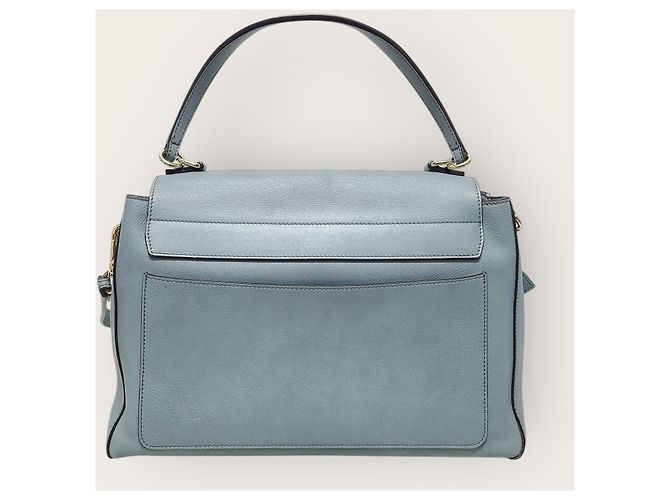 Chloé Borsa Payday in pelle di vitello blu Medium - vista 5