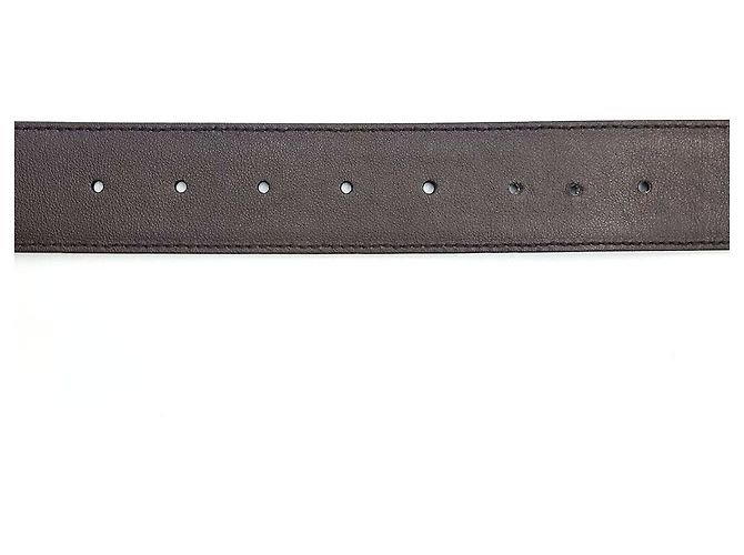 Gucci Interlocking Leather Belt Brown - view 3