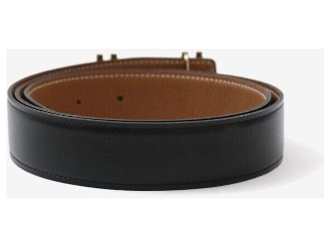 Hermès Double Buckle Reversible Belt Black - view 3