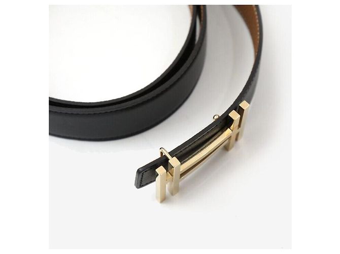 Hermès Double Buckle Reversible Belt Black - view 5