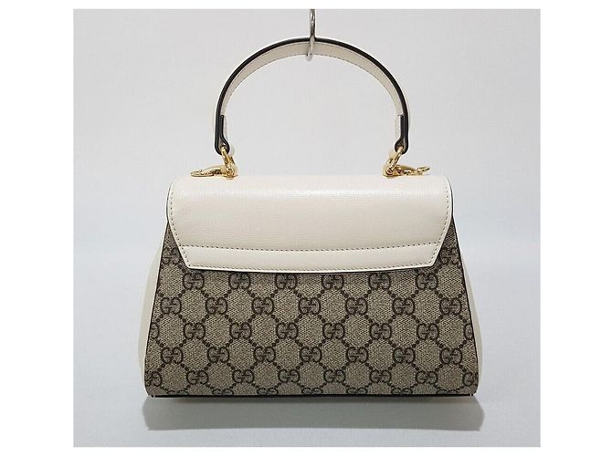 Horsebit 1955 Gucci Mini borsa tote con manico superiore e tracolla con morsetto Argento - vista 4