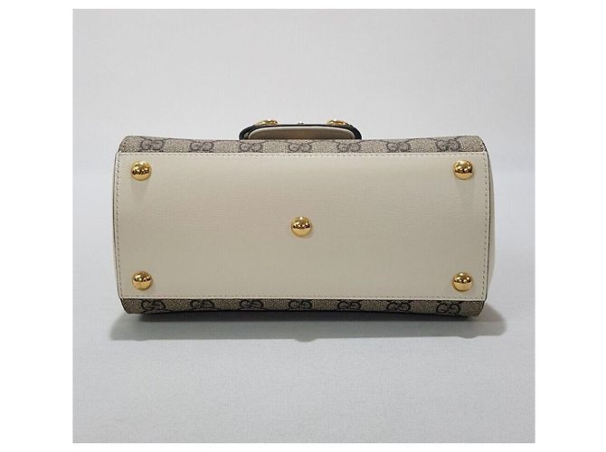 Horsebit 1955 Gucci Mini borsa tote con manico superiore e tracolla con morsetto Argento - vista 7