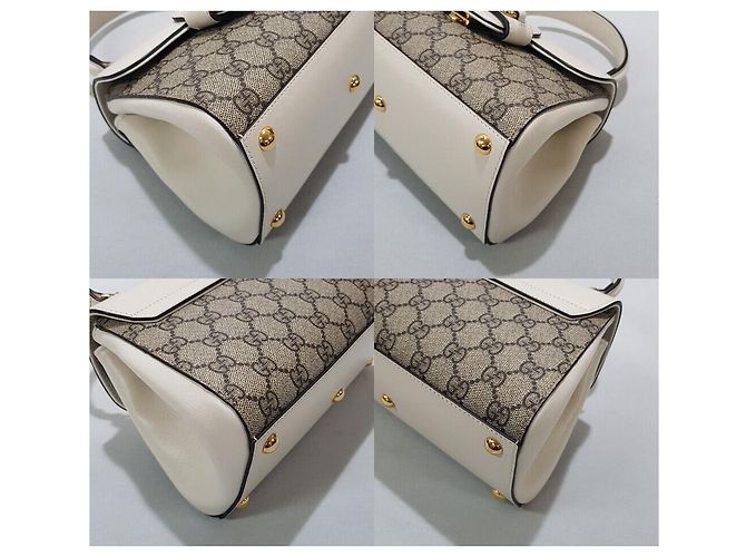 Horsebit 1955 Gucci Mini borsa tote con manico superiore e tracolla con morsetto Argento - vista 8