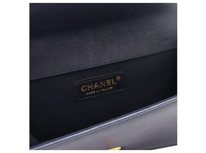 Chanel Borsa a tracolla e borsa a spalla in agnello con logo CC dorato Blu - vista 7