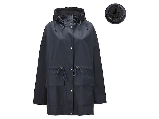 Parka de algodón Moncler Gaillon Azul marino Negro - vista 2