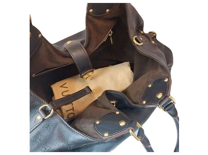 Louis Vuitton Borsa a Spalla Monogram Mahina Marrone - vista 5
