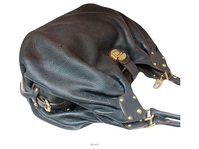 Louis Vuitton Borsa a Spalla Monogram Mahina Marrone - vista 6
