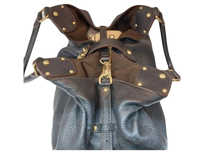 Louis Vuitton Borsa a Spalla Monogram Mahina Marrone - vista 7