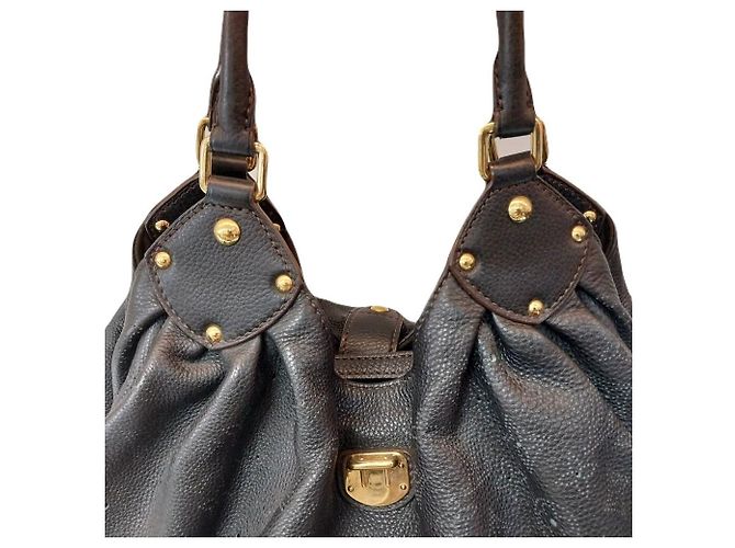 Louis Vuitton Borsa a Spalla Monogram Mahina Marrone - vista 8