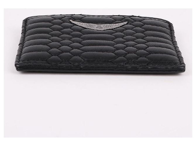 Zadig & Voltaire Portacarte nero da donna con logo frontale - vista 8