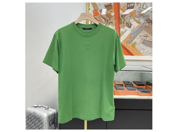 Louis Vuitton LV Kurzarm-T-Shirt mit Stickerei Grün - Ansicht 2
