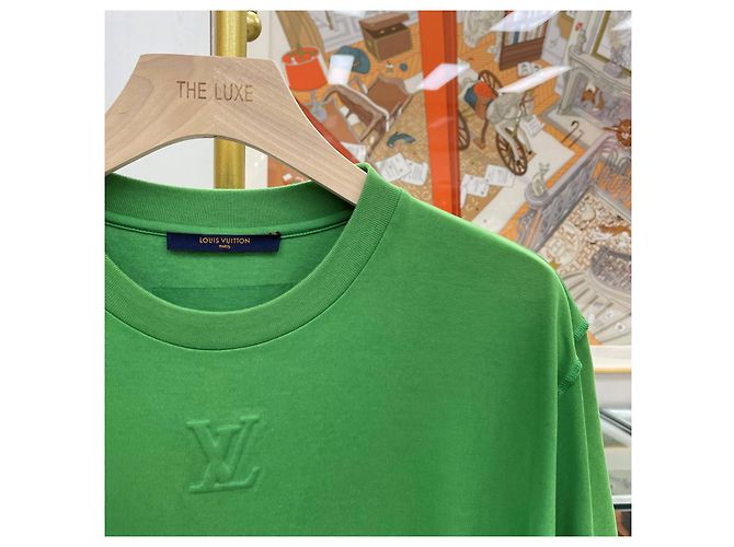 Louis Vuitton LV Kurzarm-T-Shirt mit Stickerei Grün - Ansicht 3