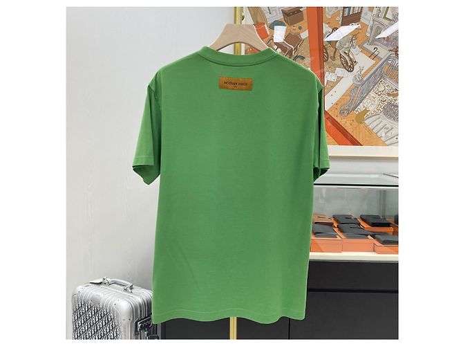 Louis Vuitton LV Kurzarm-T-Shirt mit Stickerei Grün - Ansicht 5