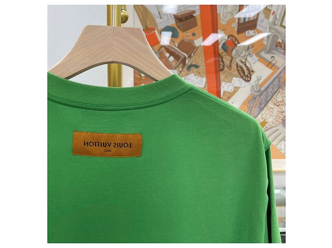 Louis Vuitton LV Kurzarm-T-Shirt mit Stickerei Grün - Ansicht 6