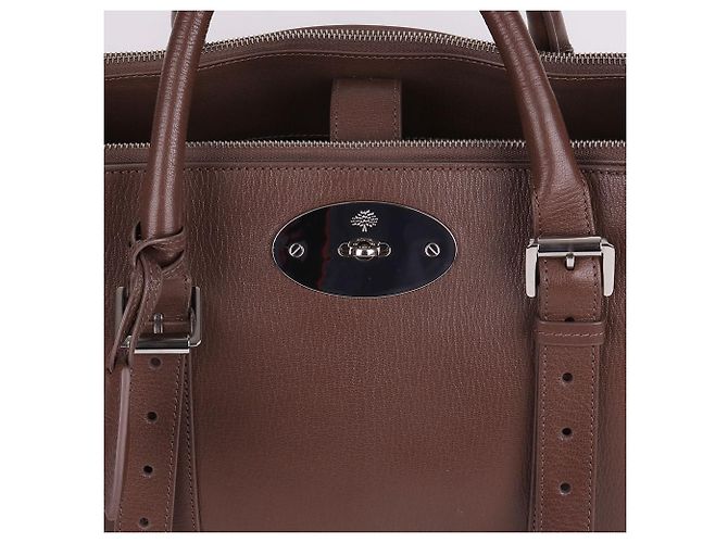 Mulberry Borsa a tracolla media Bayswater Double Zip marrone - vista 2