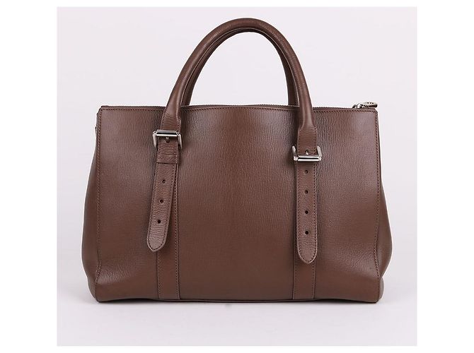 Mulberry Borsa a tracolla media Bayswater Double Zip marrone - vista 5