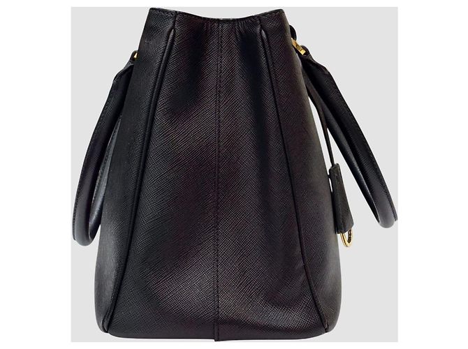 Prada Borsa Tote Small Galleria Saffiano Nera Nero - vista 4