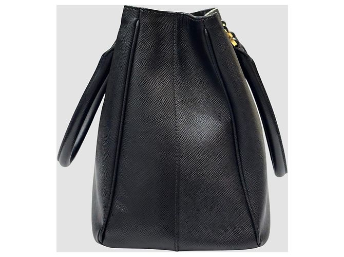 Prada Borsa Tote Small Galleria Saffiano Nera Nero - vista 5