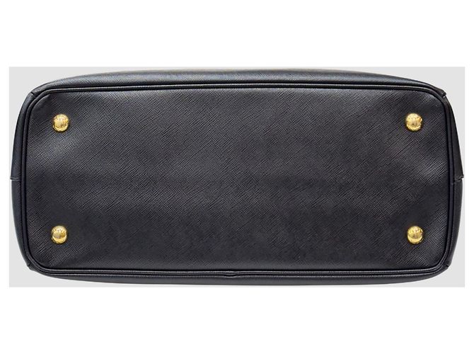 Prada Borsa Tote Small Galleria Saffiano Nera Nero - vista 7