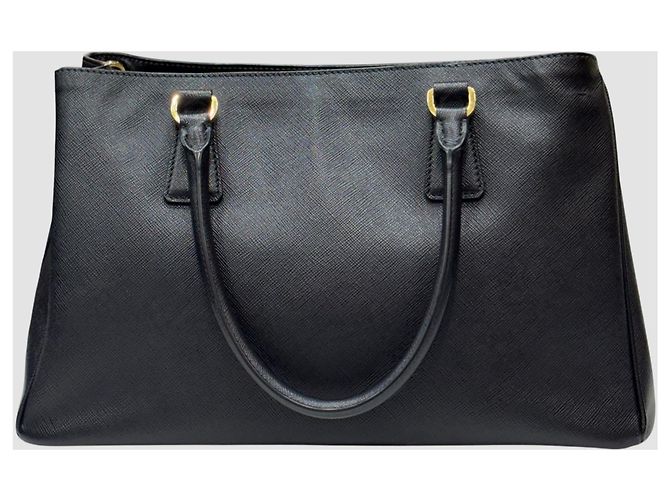 Prada Borsa Tote Small Galleria Saffiano Nera Nero - vista 8