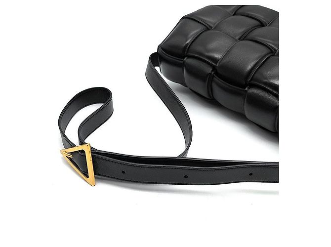 Bolsa Cassette acolchoada Bottega Veneta Preto - vista 5