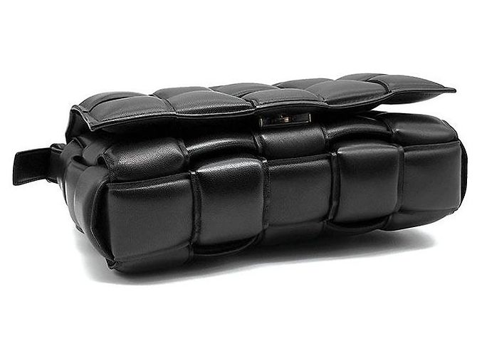 Bolsa Cassette acolchoada Bottega Veneta Preto - vista 7