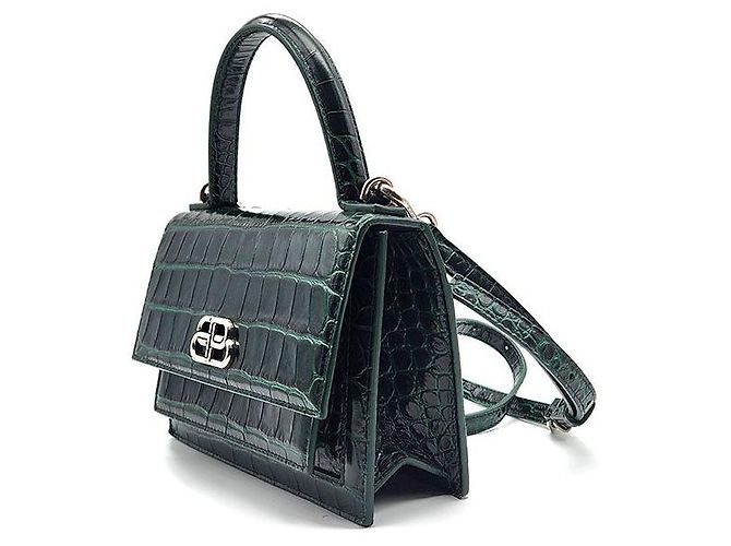 Balenciaga Borsa BB Sharp Satchel Top Handle XS Nero - vista 2