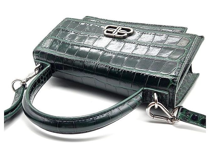 Balenciaga Borsa BB Sharp Satchel Top Handle XS Nero - vista 6