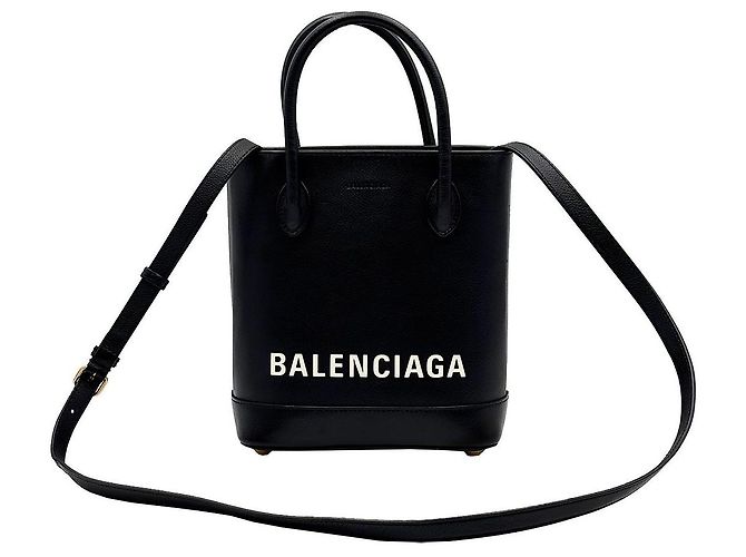 Balenciaga Tote Everyday in pelle nera XXS Nero - vista 2