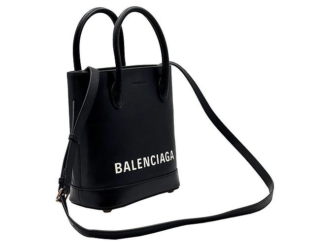 Balenciaga Tote Everyday in pelle nera XXS Nero - vista 4