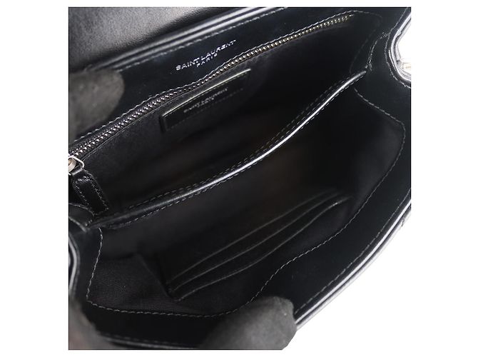 Saint Laurent Borsa a tracolla Monogram Lulu Toy Nero - vista 7