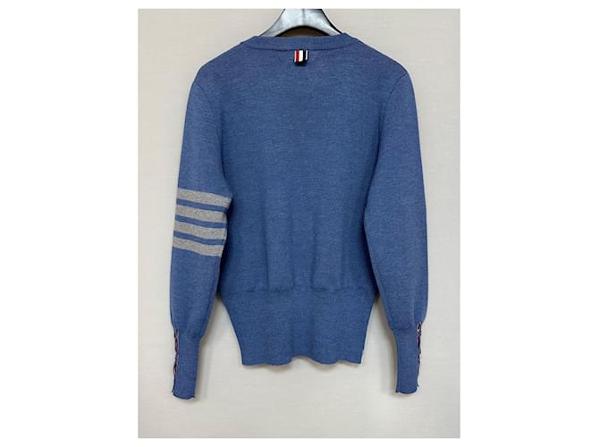 Thom Browne Milanostitch Knit Blau - Ansicht 2