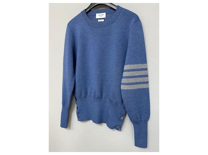 Thom Browne Milanostitch Knit Blau - Ansicht 4