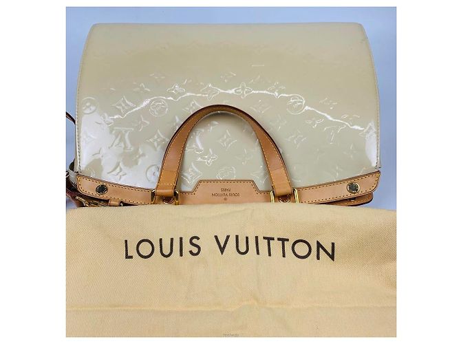 Louis Vuitton Borsa a tracolla Tote Vernis Brea GM Bianco - vista 6