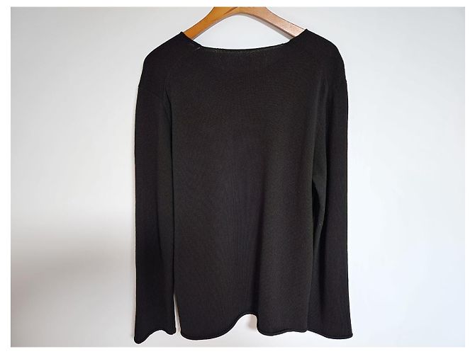 Comme Des Garcons Maglia da uomo nera e rossa con toppa Nero - vista 6