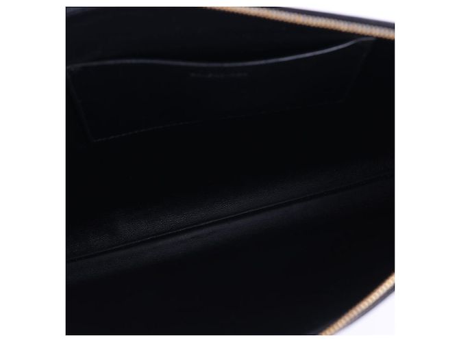 Balenciaga Clutch con tracolla larga e logo frontale Nero - vista 10