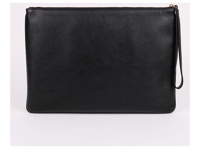 Balenciaga Clutch con tracolla larga e logo frontale Nero - vista 4