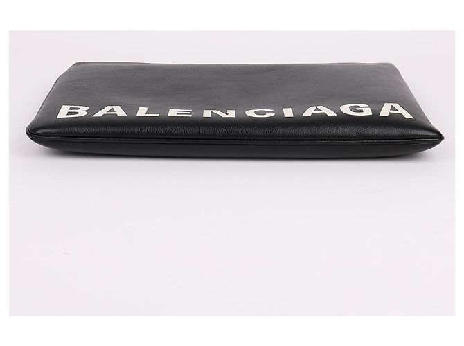 Balenciaga Clutch con tracolla larga e logo frontale Nero - vista 7